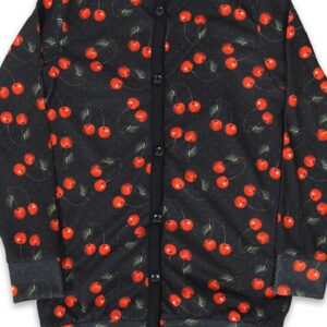 Cardigan Six Bunnies Cherries Black