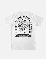 Camiseta Loose Riders Ride Now Cry Later White – Camiseta streetwear original